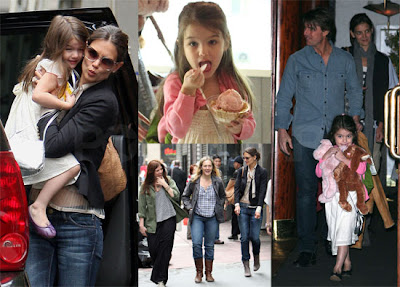 Katie Shops With Girlfriends, Brings Suri to Ice Cream, and Dines With Tom in NYC!