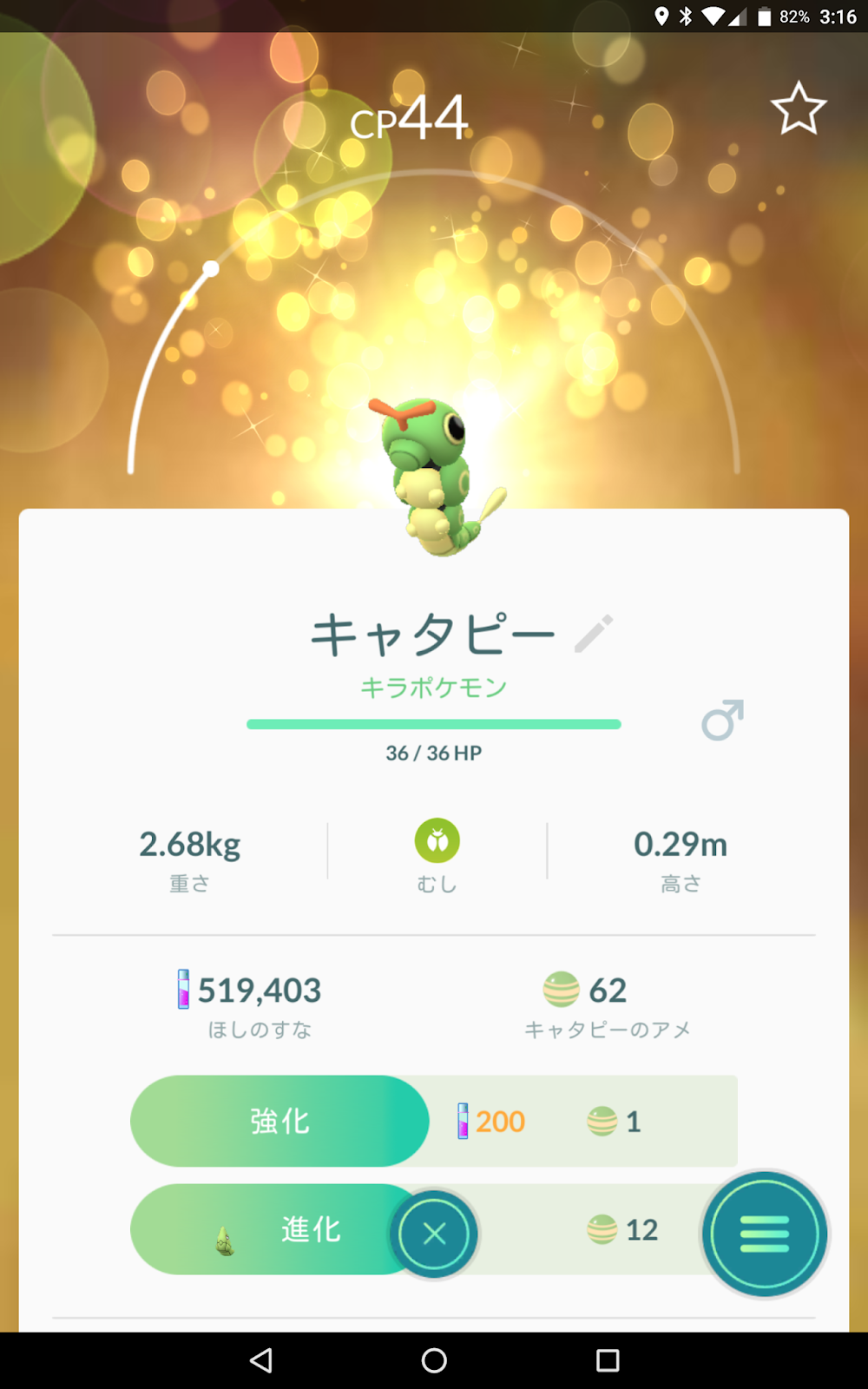 ポケモンgo 大田区 オタク ポケモンgo No 010 キャタピー Caterpie ポケモンgo 大田区 オタク ポケモンgo No 010 キャタピー Caterpie
