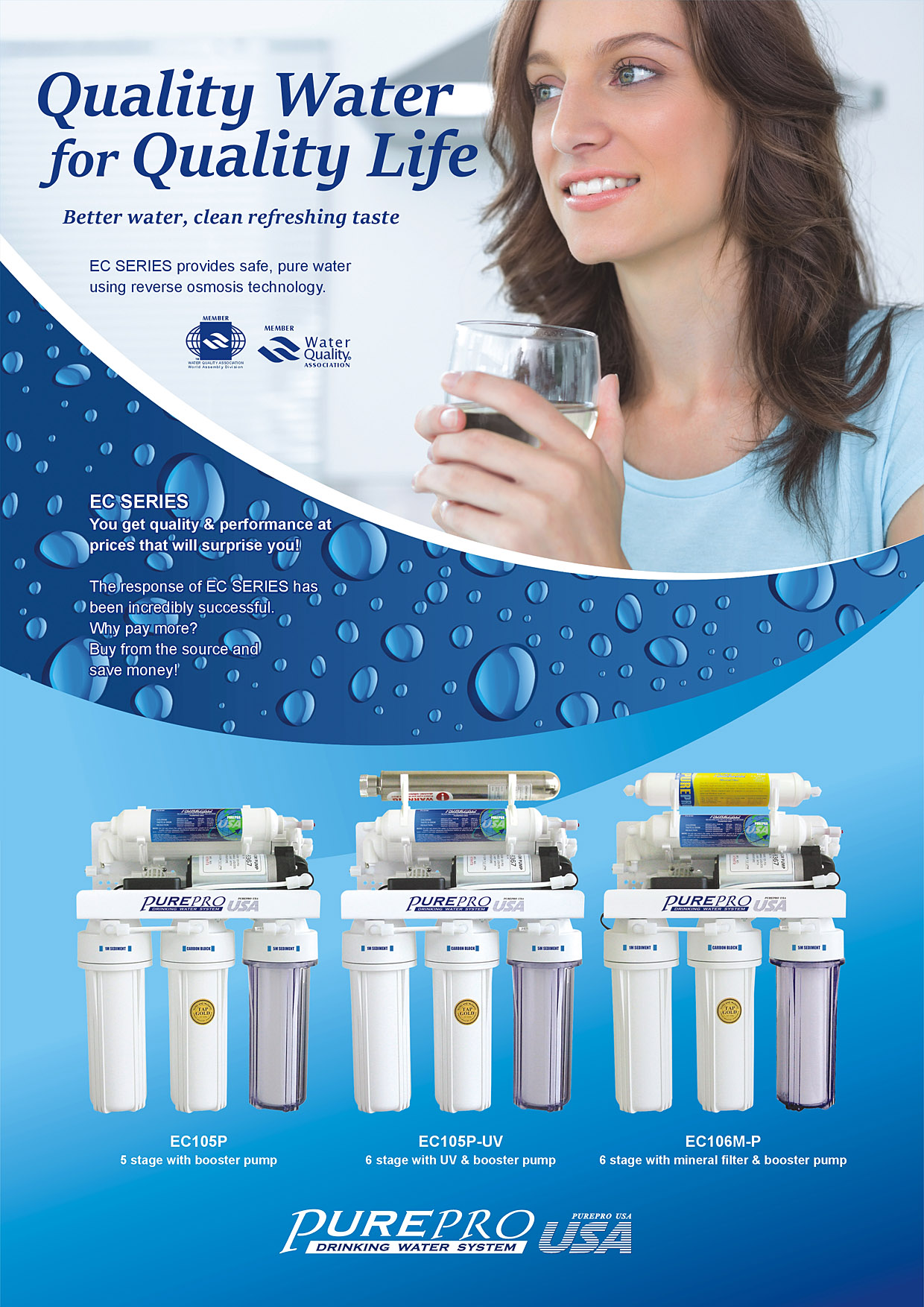 Best Home Water Filters 2021 | Water Filter Reviews : PurePro EC105P / M800  / WF-30 / WHF20-03 / M800P