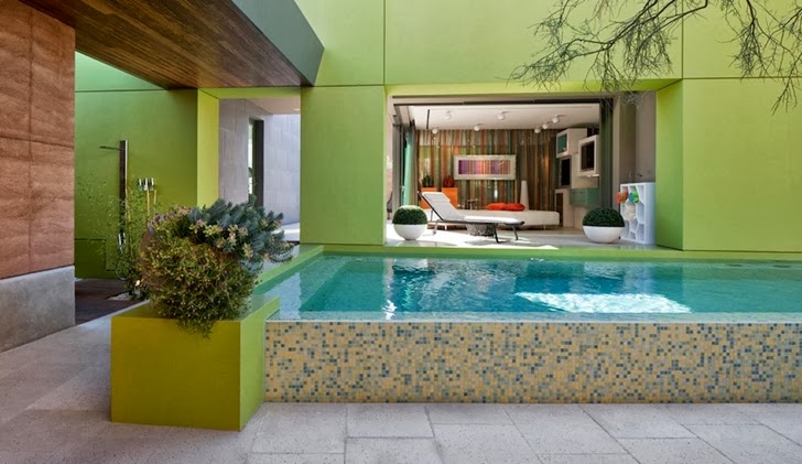 Swimming pool in Multimillion modern dream home in Las Vegas