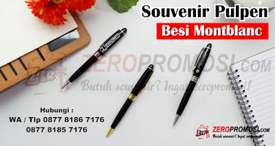 Souvenir Pen Besi Montblanc, pen besi Custom Grafir Logo, Pen Besi Murah, pen montblanc promosi