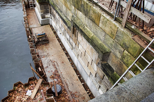 Baustelle Museumsinsel, Friedrichsbrücke, Brückensanierung, Bodestraße, 10178 Berlin, 22.12.2013