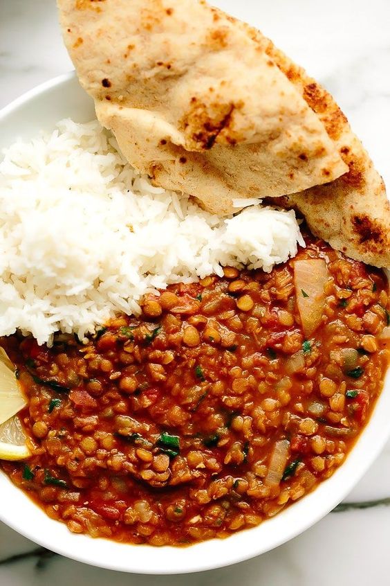 This simple vegan two lentil Dahl requires only easy-to-find ingredients and little more than a few chops and several stirs to make. It's the perfect protein-rich meal to prepare on a Sunday and enjoy throughout the week, and it can easily be doubled or even tripled and frozen.