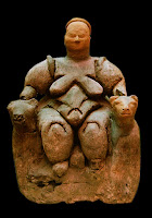 Estatuilla mujer sentada Catalhoyuk