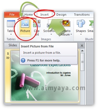  Gambar:  Cara menyisipkan animasi dengan format GIF di microsoft powerpoint 