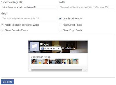Konfiguracja wtyczki Facebook i dodanie jej na bloga blogspot