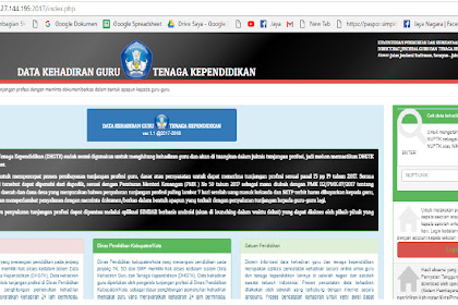 √ Panduan / Cara Mengisi Data Kehadiran Guru Di Dhgtk Oleh Operator
Sekolah / Petugas Absensi