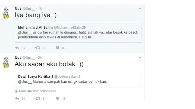 Heboh Cuitan Komedian Uus Tentang Ulama Ini Bikin Netizen Geram