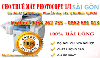 Dịch vụ cho thuê máy photocopy tại Sài Gòn