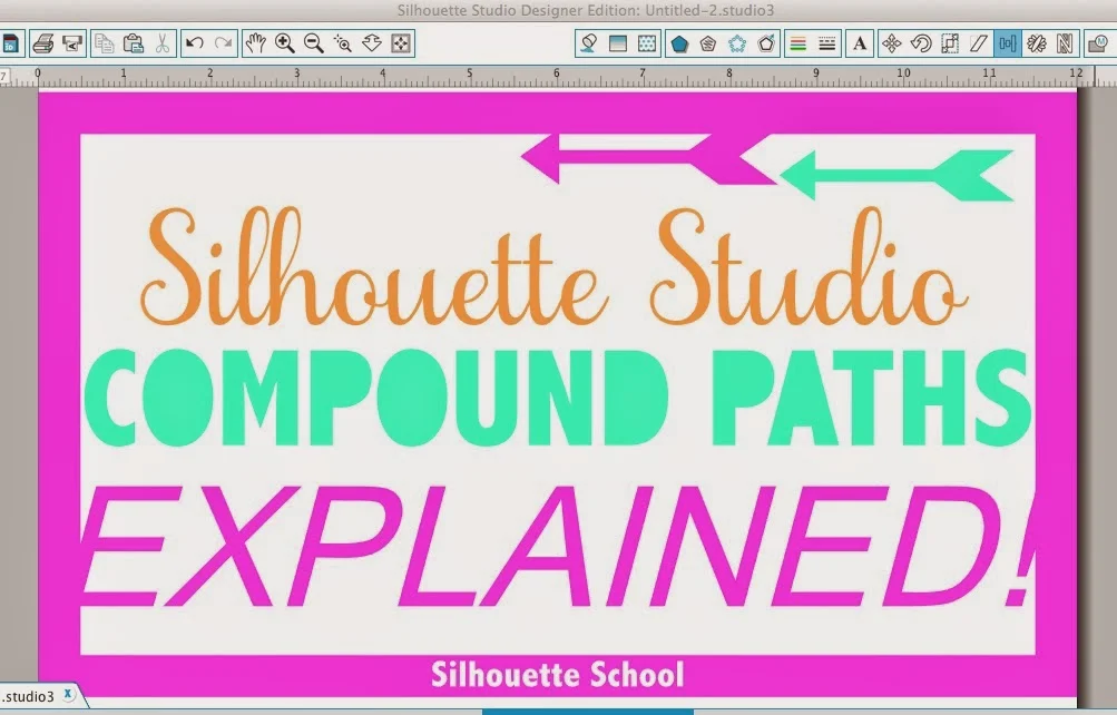 Silhouette Studio, compound path, Silhouette tutorial, silhouette america blog, silhouette 101