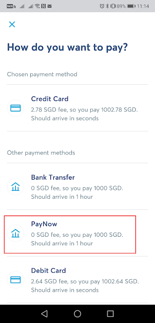 Deposit-money into-TransferWise-Choose-payment-method