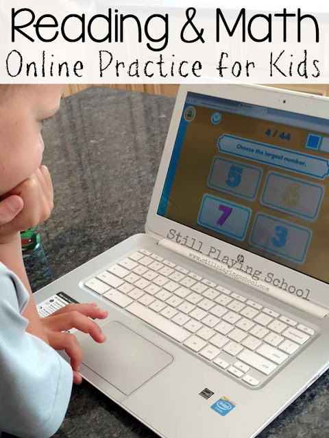 Online reading and math practice for kids recommended by a teacher and parent! 