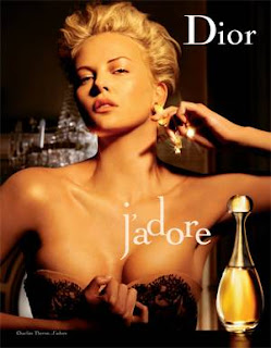 Charlize Theron show her breast at J'adore Dior Perfume