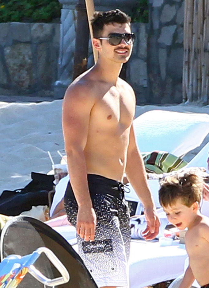 Joe Jonas Shirtless in Movember via Dannation