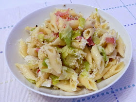 Leek and Speck Pasta