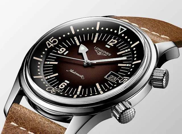 Longines Legend Diver with Brown gradated dial