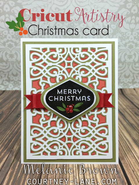 Cricut Artistry Christmas card