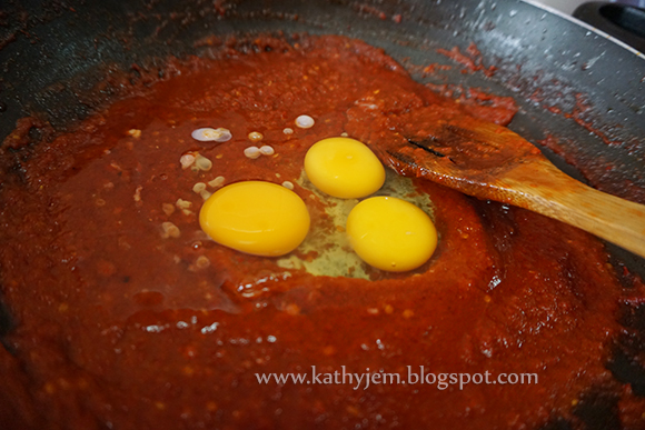 Kathyjem: Resepi Udang Sambal Telur Hancur
