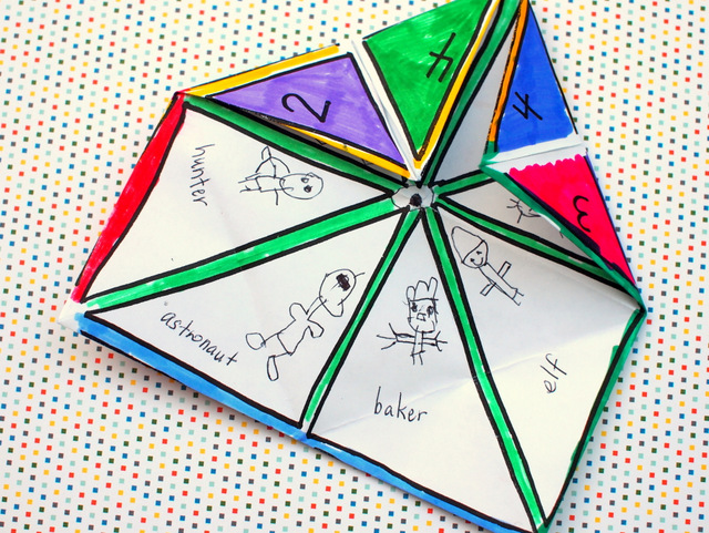 "When I Grow Up" Activity- Make Fortune tellers with preschoolers- Easy activity with printable too!