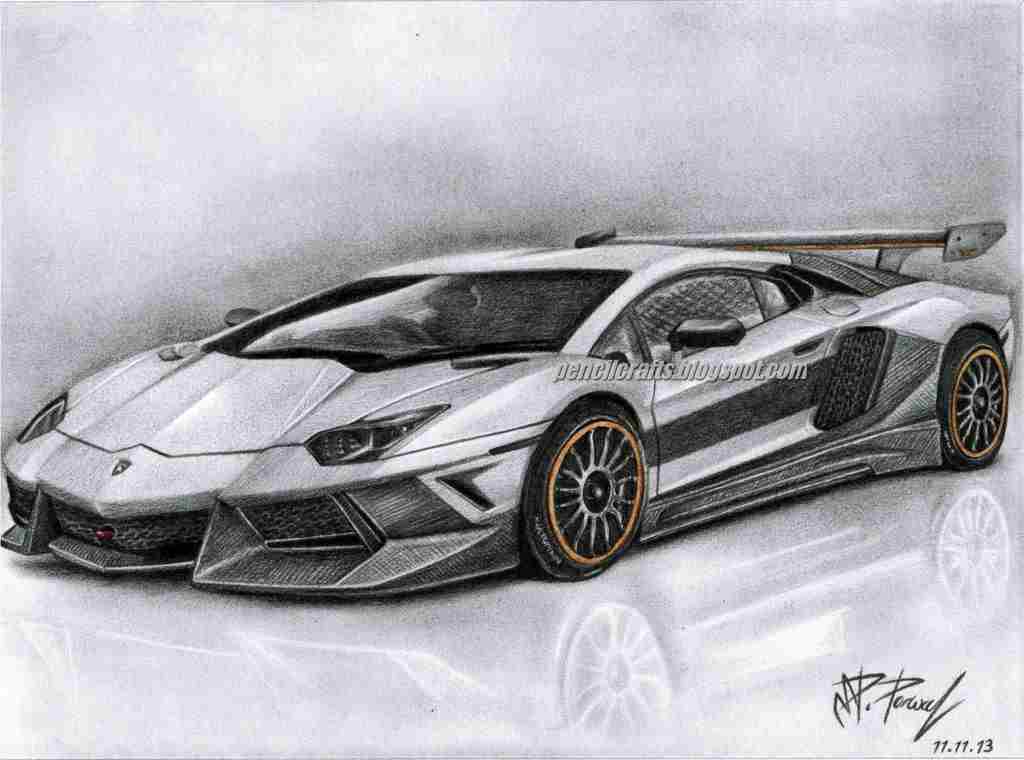 Lamboghini drawing adn sketches