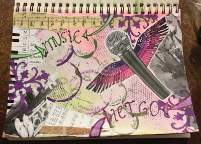 Music art journal page