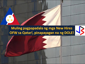 Life now goes on to all Overseas Filipino Workers going to Qatar.  It is because the Department of Labor and Employment (DOLE) has lifted the moratorium on the deployment of Filipino Workers to Qatar.  According to DOLE Secretary Silvestre Bello III, this is based on the recommendation of the Philippine Overseas Labor Office and consultation with the Department of Foreign Affairs (DFA).