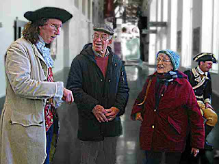 Ben & Marion Shuman with costumed actors Constitution Hall 2004