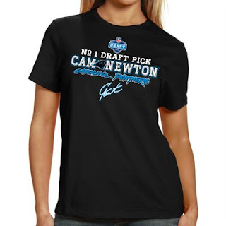 Cam Newton Carolina Panthers #1 Draft Pick T-Shirt