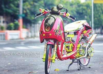 50 Foto Modifikasi Motor Scoopy Kontes Street Racing Terbaru