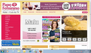 Acesse o site da revista Malu