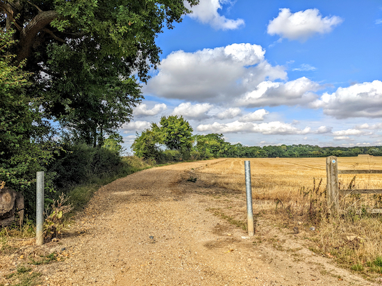 Much Hadham bridleway 5 heading W