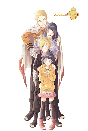 ANIME | FAMILY RENDERS: FAMILIA UZUMAKI- NARUTO UZUMAKI, HINATA HYUGA, BORUTO UZUMAKI, HIMAWARI UZUMAKI