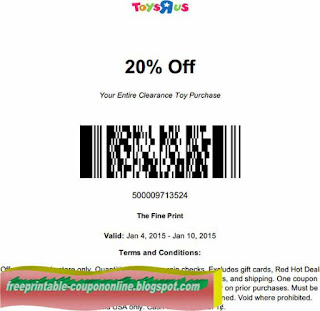 Free Printable Toys R Us Coupons