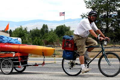 traveler near Tucker Crossing in the Bitterroot