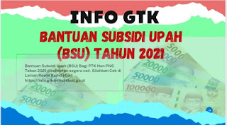 Cek BSU Cair PTK Non PNS Terbaru