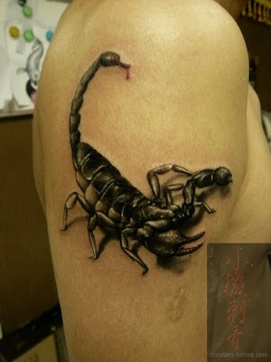 Scorpion 3D Tattoo Design