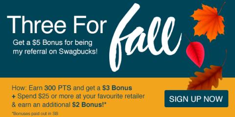 Image: All throughout the month of November you can earn big bonuses at Swagbucks, the rewards site where you earn points (called SB) for things you're probably doing online already, like searching, watching videos, discovering deals, and taking surveys