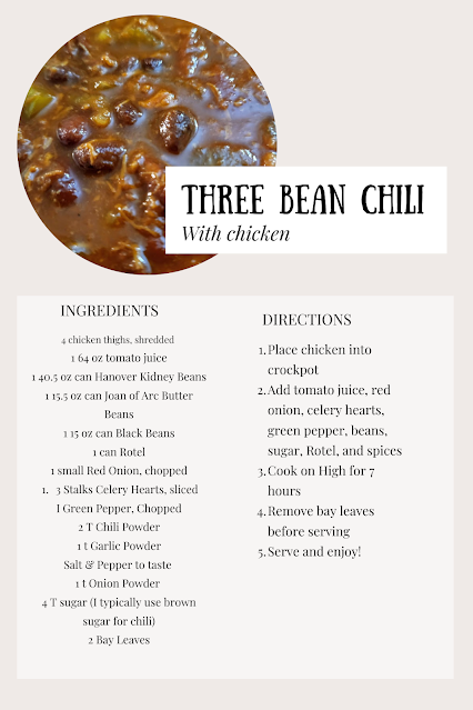 Recipe Three Bean Chili