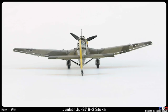 Maquette du Junker Ju-87 Stuka d'italeri au 1/48.