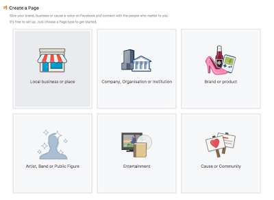 create a business page on Facebok