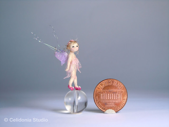 micro fairy in polymer clay