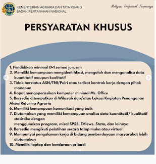 Lowongan Kerja Field Staff Kantor Pertanahan Aceh Tengah Lulusan D1