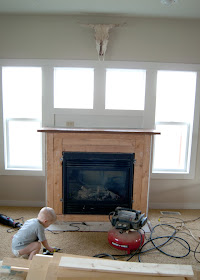 demo day on the fireplace