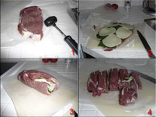 making beef roulade steps