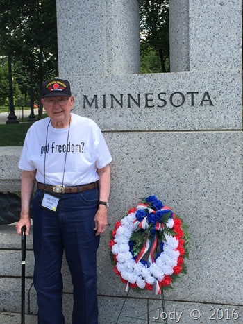 Dad at the WW2 Memorial