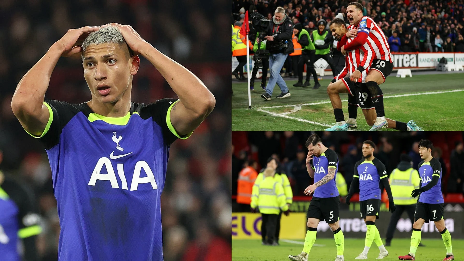 Spurs knocked out of the FA Cup in fifth round by Sheffield United