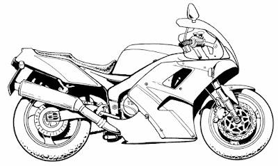 Desenhos de Moto para Colorir que você não Viu ainda.