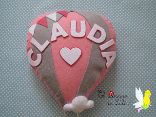 nombre-fieltro-decoración-infantil-felt-feltro-Claudia-regalo-personalizado-name-banner-babyroom-elbosquedelulu-hechoamano