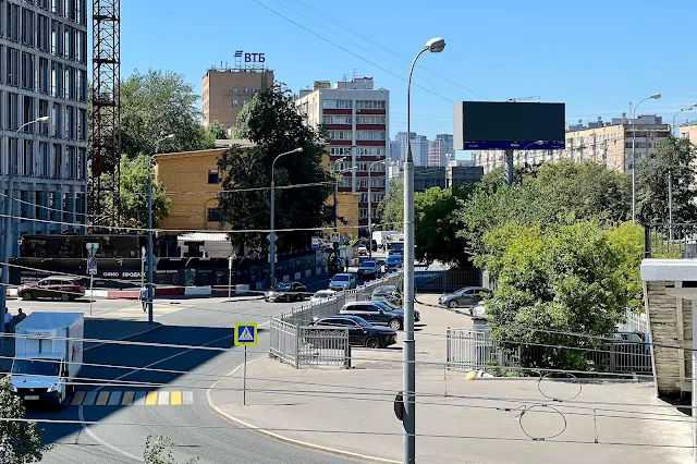 вид с Большого Савёловского путепровода, улица Нижняя Масловка