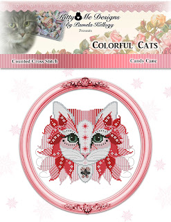 Colorful Cats Candy Cane